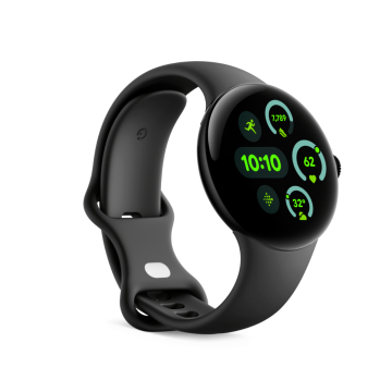 Google Pixel Watch 3|41mm Smartwatch|Matte Black Aluminum Case|Obsidian Active Band