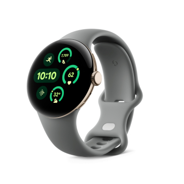 Google Pixel Watch 3|41mm Smartwatch|Champagne Gold Aluminum Case|Hazel Active Band